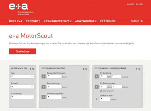 e+a product configurator