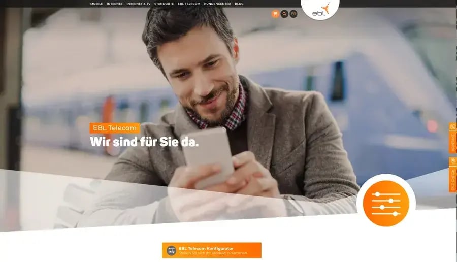EBL Telecom AG Website