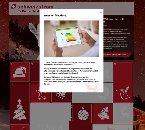 EBLD Adventskalender schweizstrom