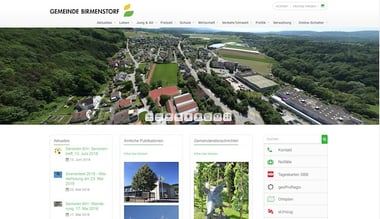 User-Friendly Web Solution for Municipality Birmenstorf