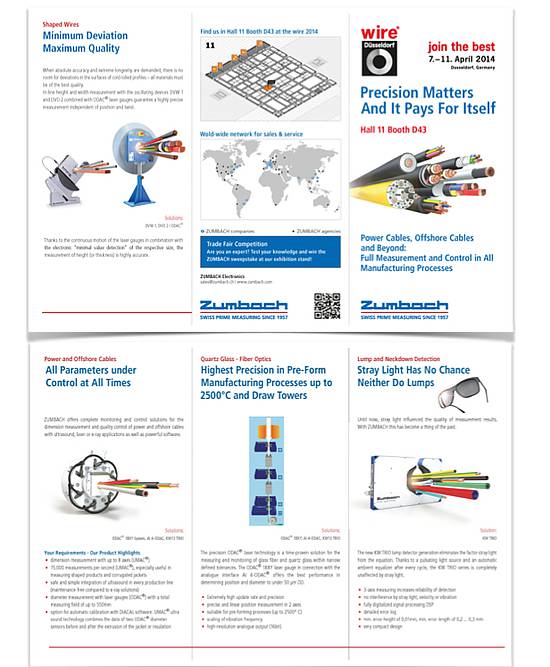 EXHIBITION MARKETING FOR ZUMBACH ELECTRONICS