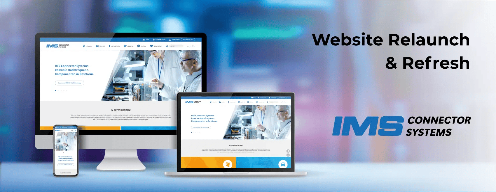 W4 reference story - website relaunch and refresh for IMS
