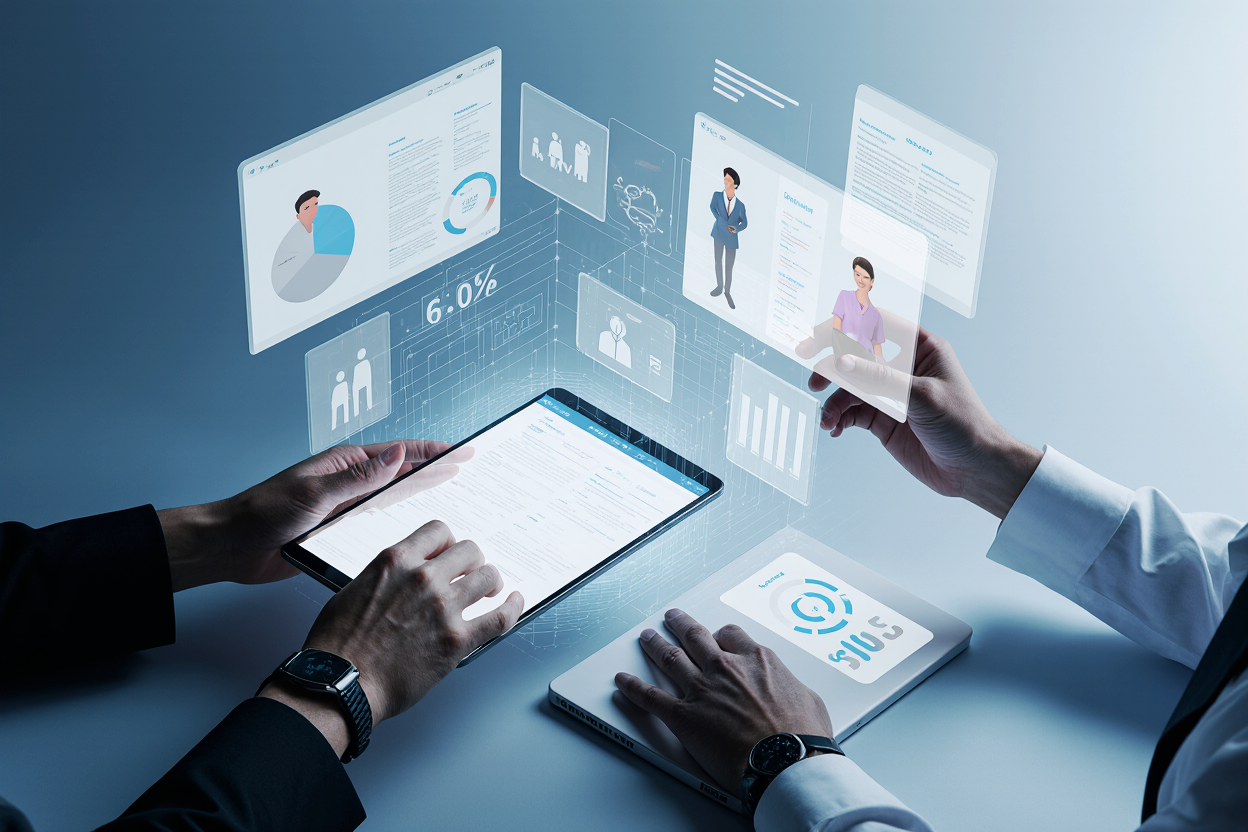 AI generated image depicting digital patient communication