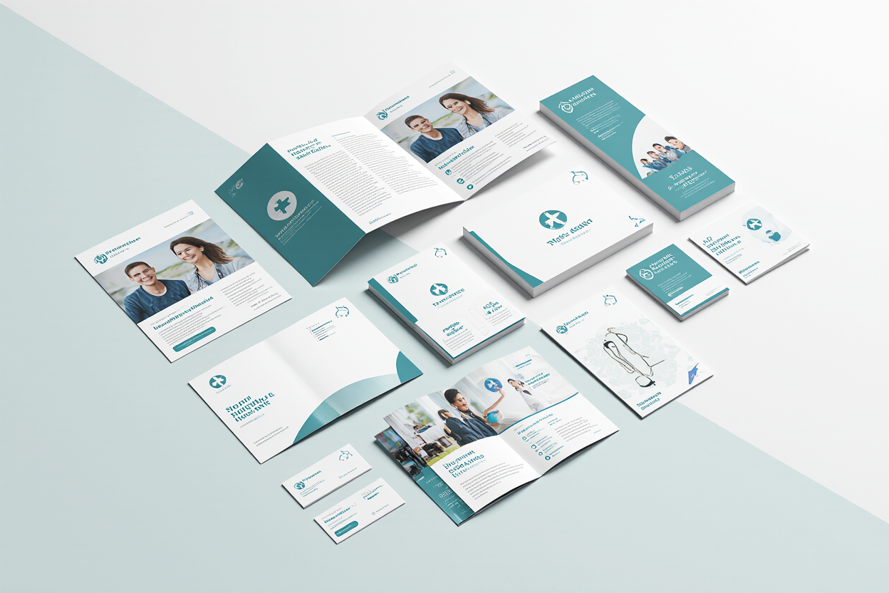 A number of medical branded print materials
