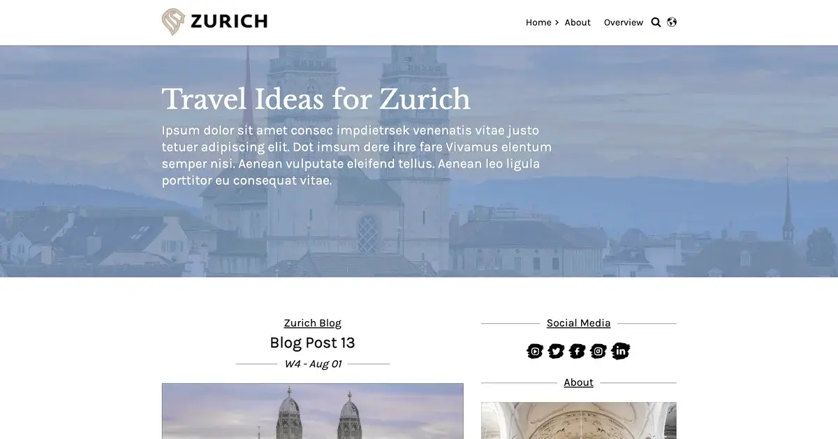 W4 Proudly Presents: Das Zurich Theme Für HubSpot